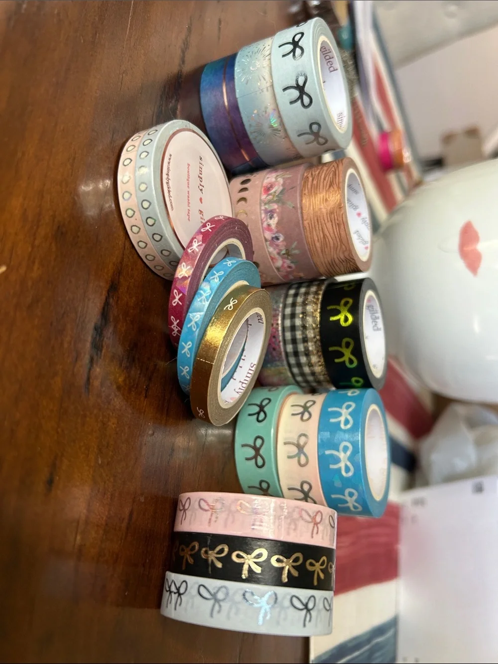 Simply gilded bundle 20Washi Tape Set - Assorted Blue, Pink, Gold, Black